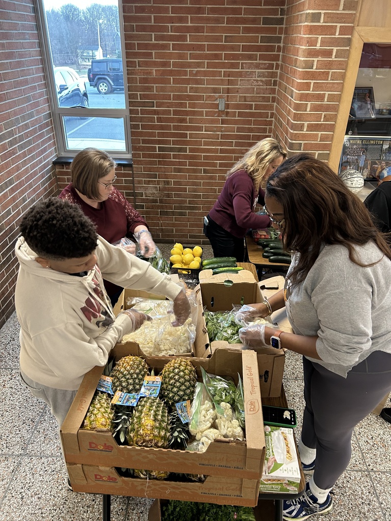 Produce being packaged