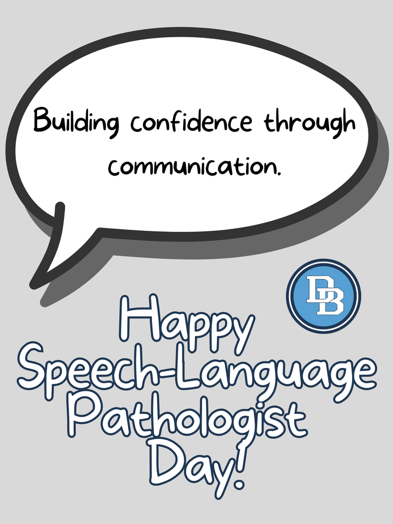 Building confidence through communication.  Happy Speech-Language Pathologist Day!