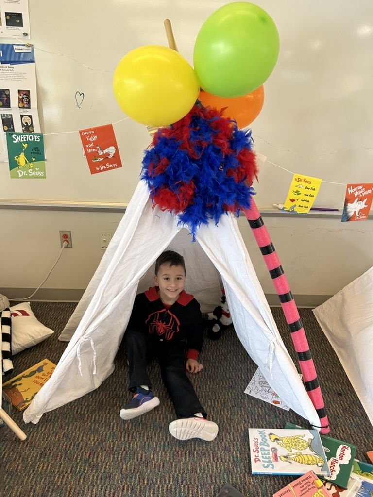 Library reading tent picture