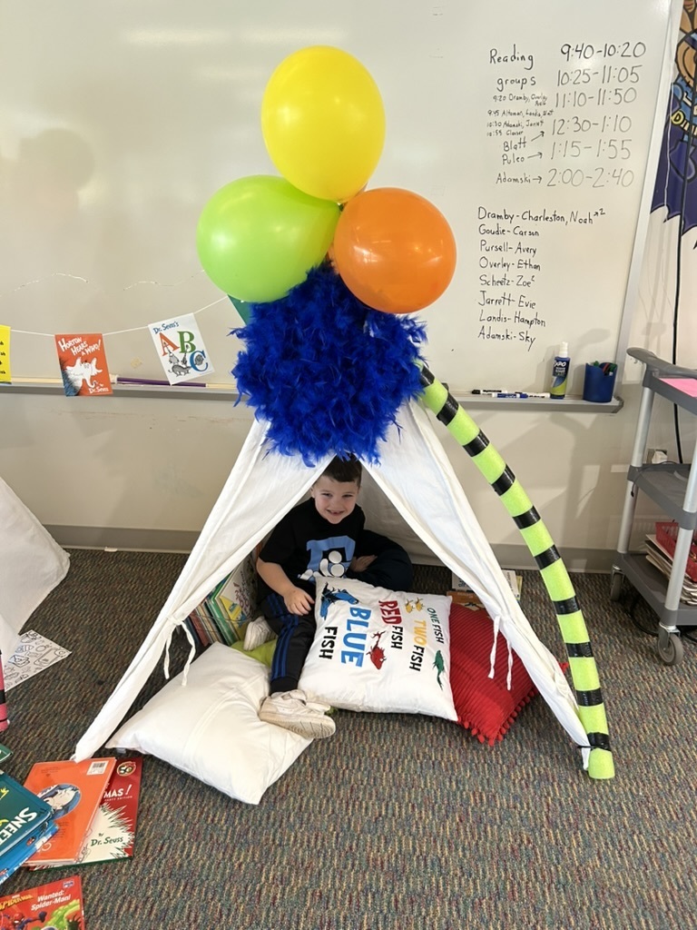 Library reading tent picture