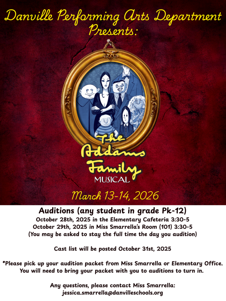 Danville performing Arts Addams family musical