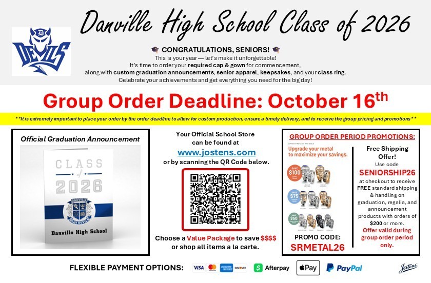 Class of 2026  Graduation Ordering Information
