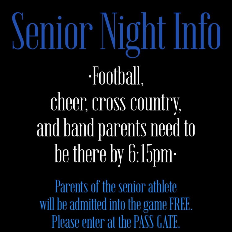 senior night info 