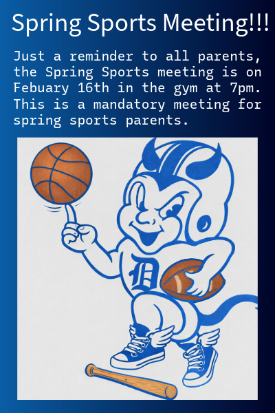 spring parent meeting 