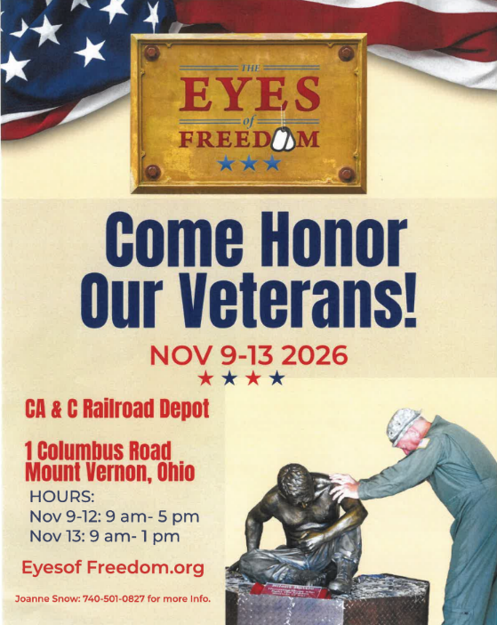 The Eyes of Freedom memorial.