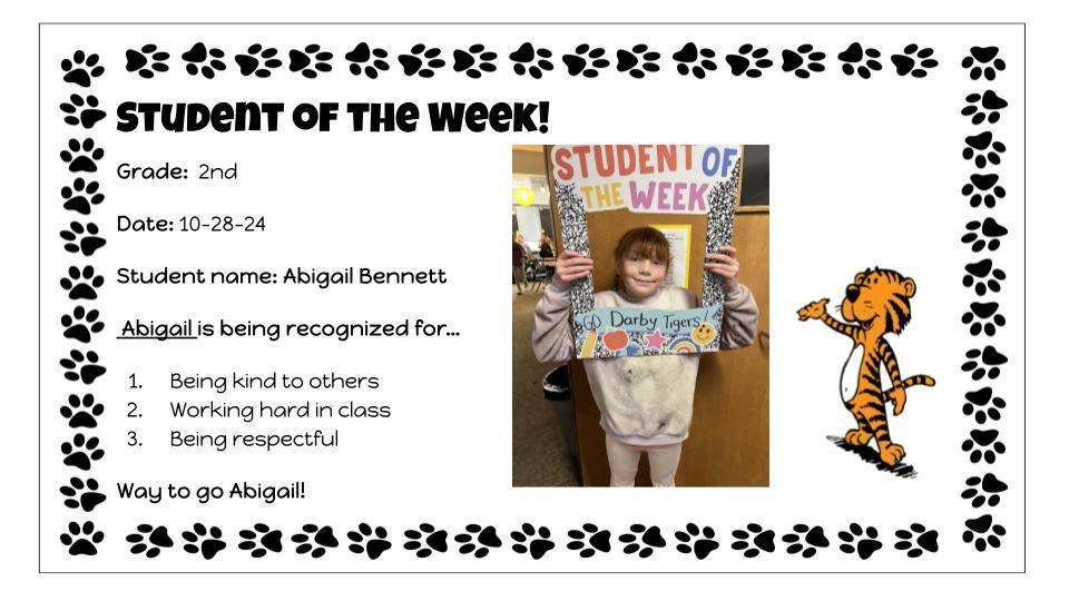 student of the week