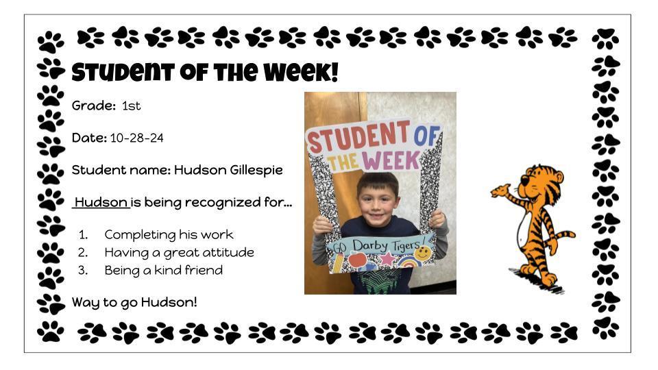 student of the week