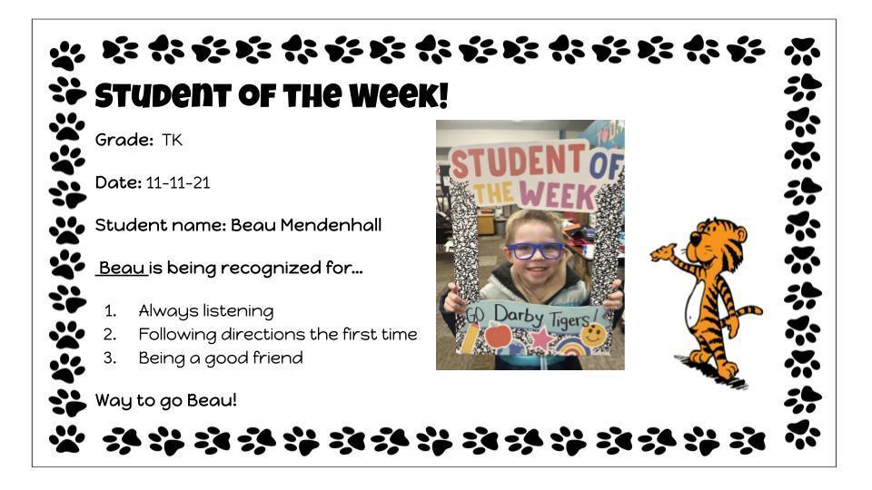 students of the week