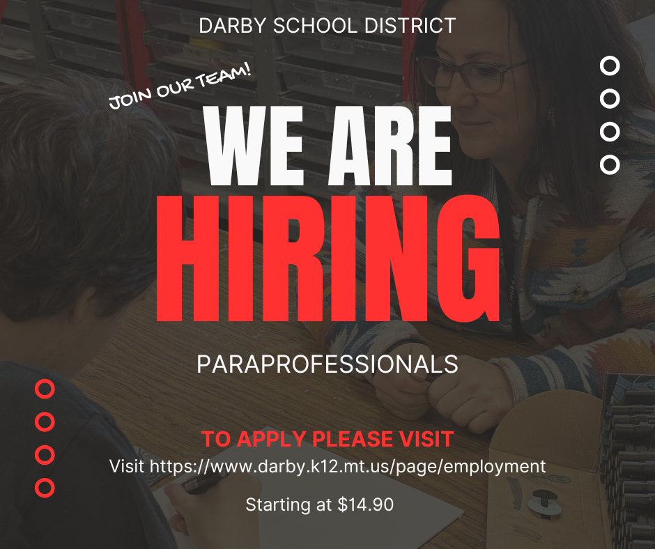 We are hiring paraprofessionals