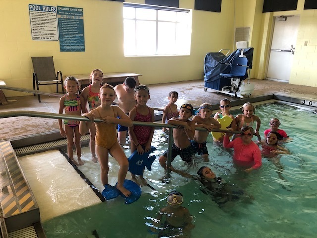 First day of swimming in 3rd grade!