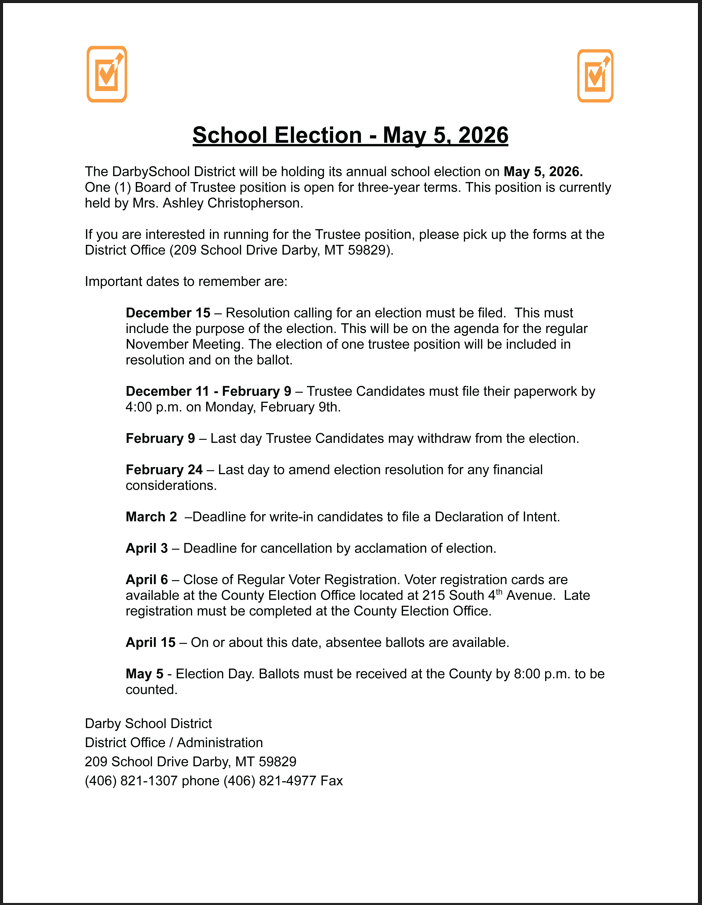 School Election Information