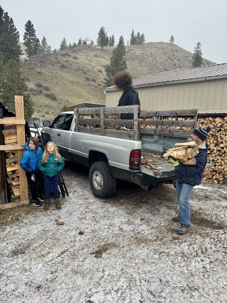 truck with firewood