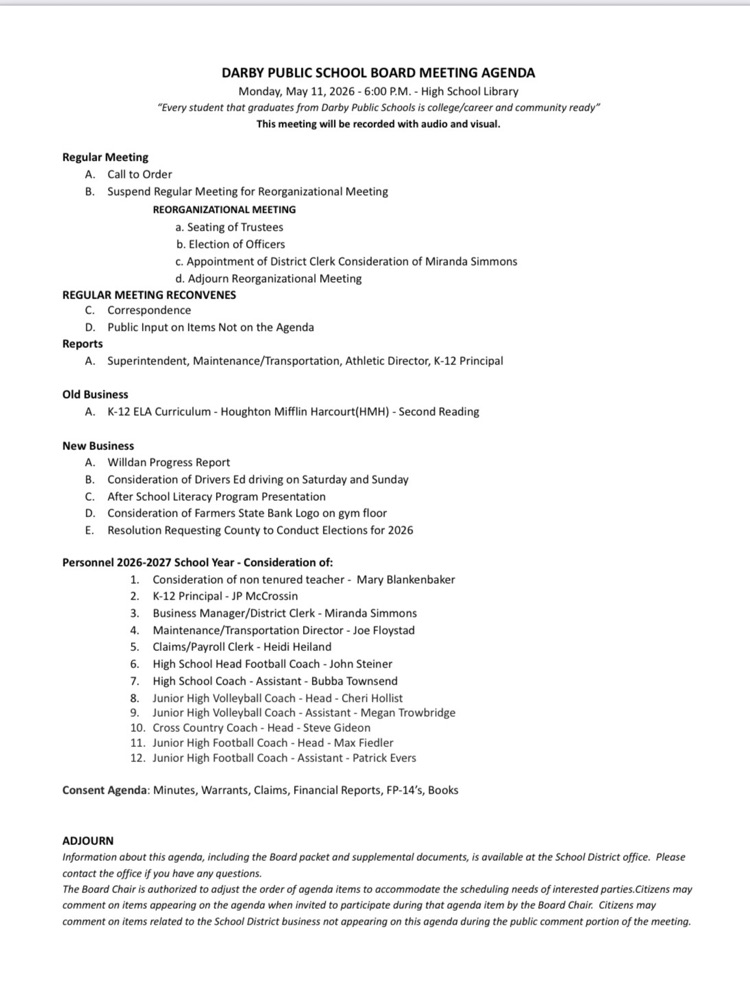 agenda