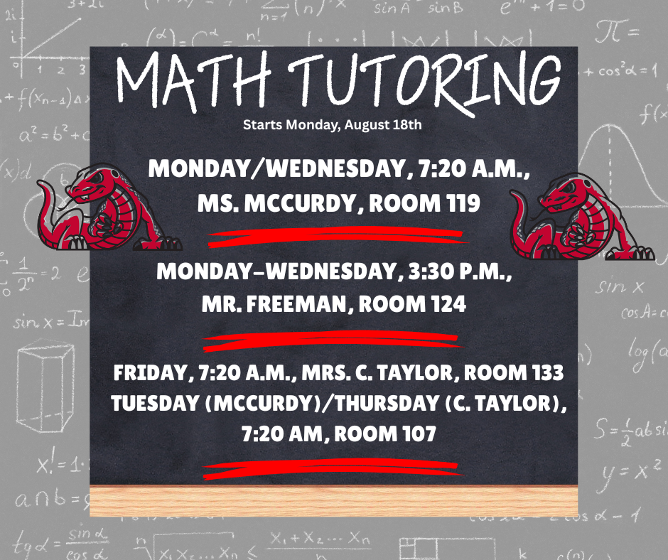 Math tutoring starts today!!