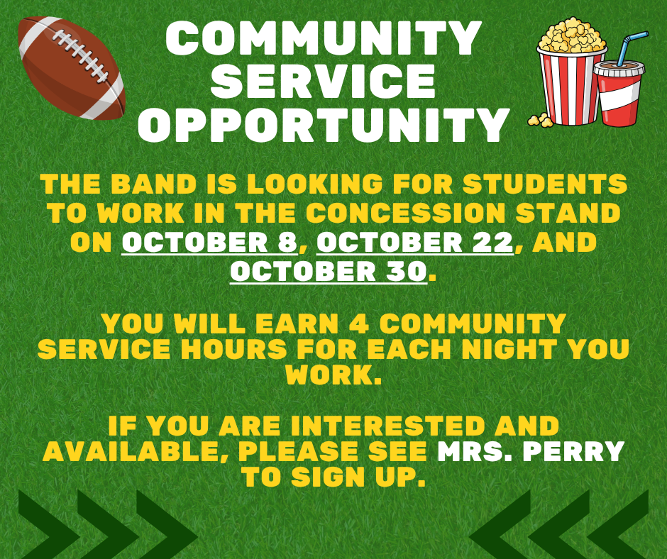 Community Service Opportunity