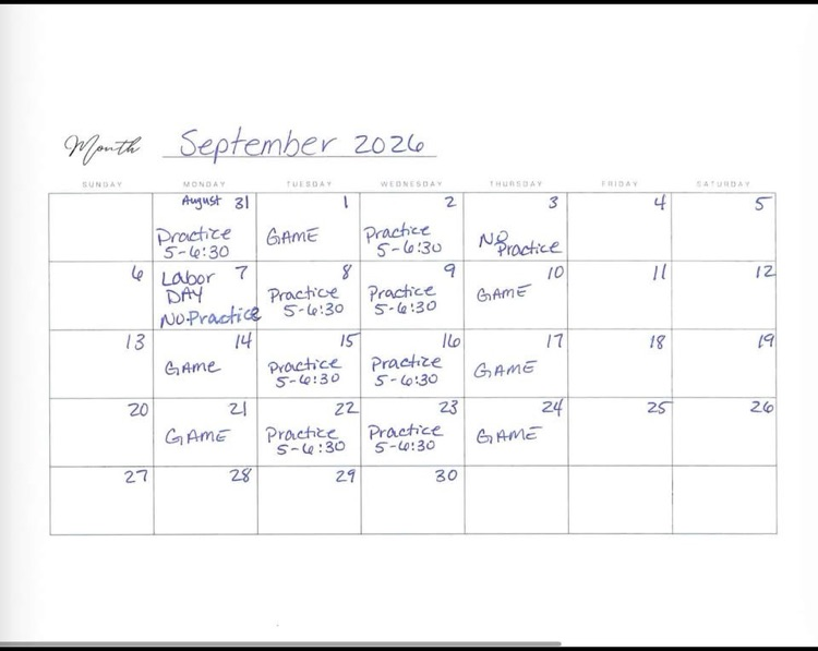 schedule