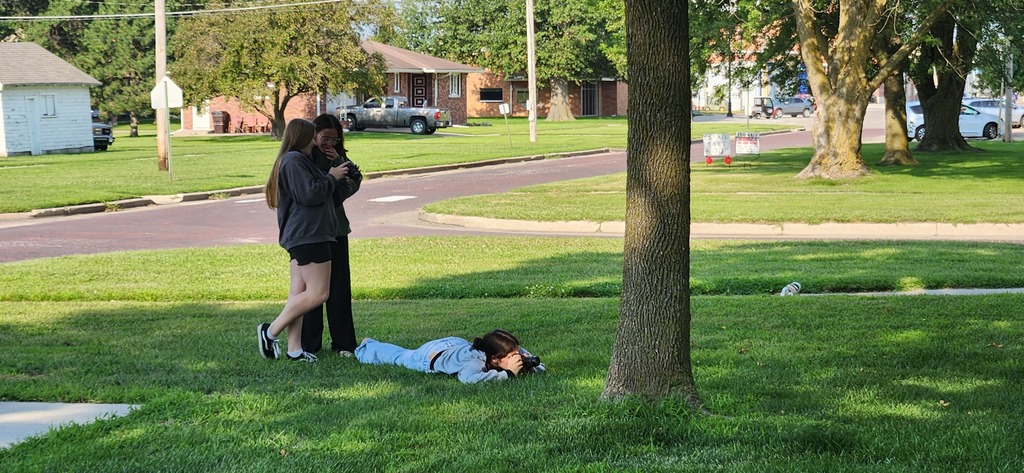Students Practicing Photography