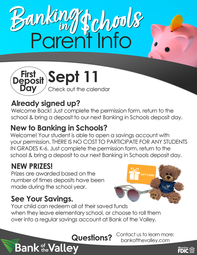 Parent Info for Bank of the Valley