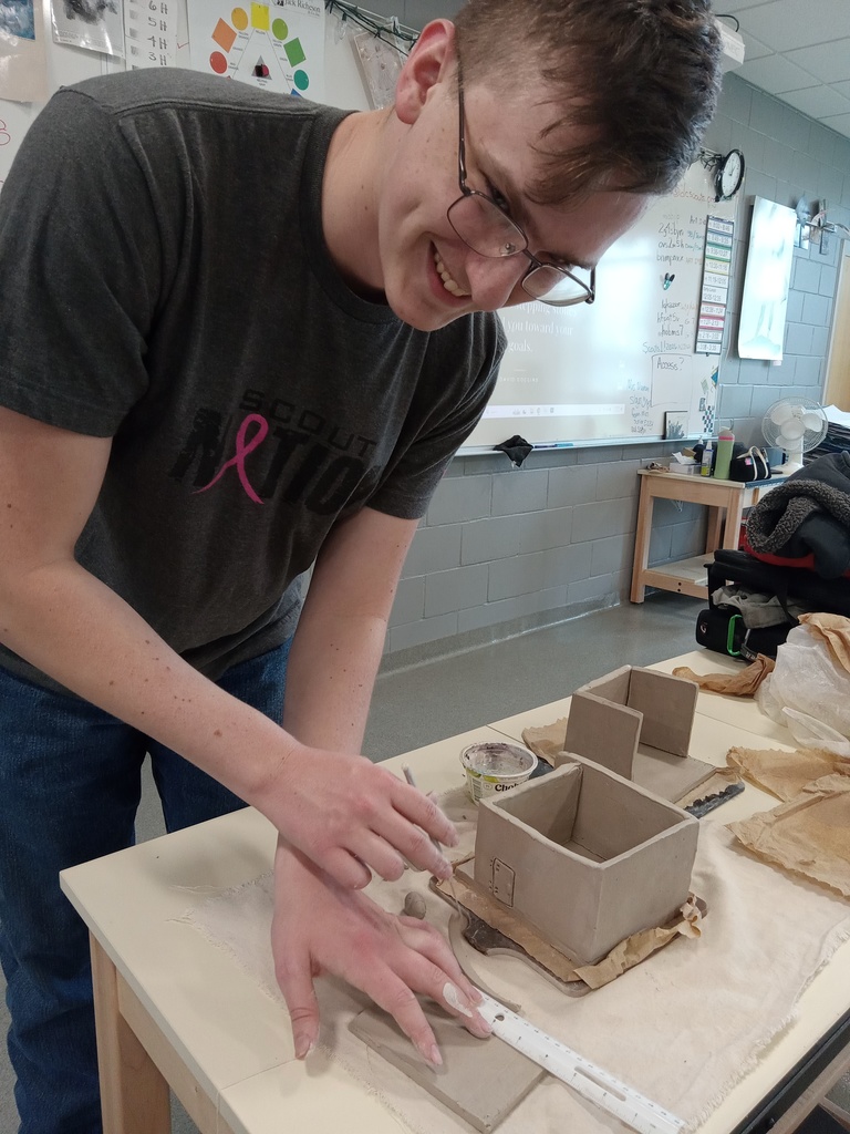 Jackson having fun with clay!