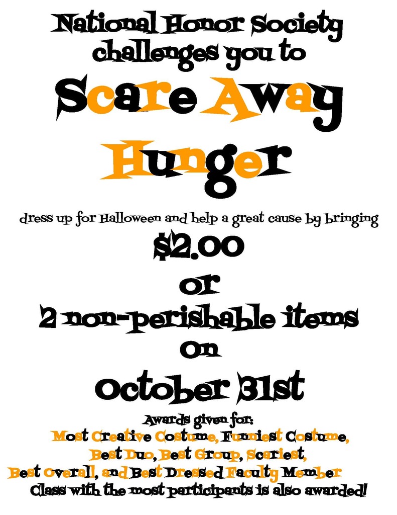 Scare Away Hunger flyer