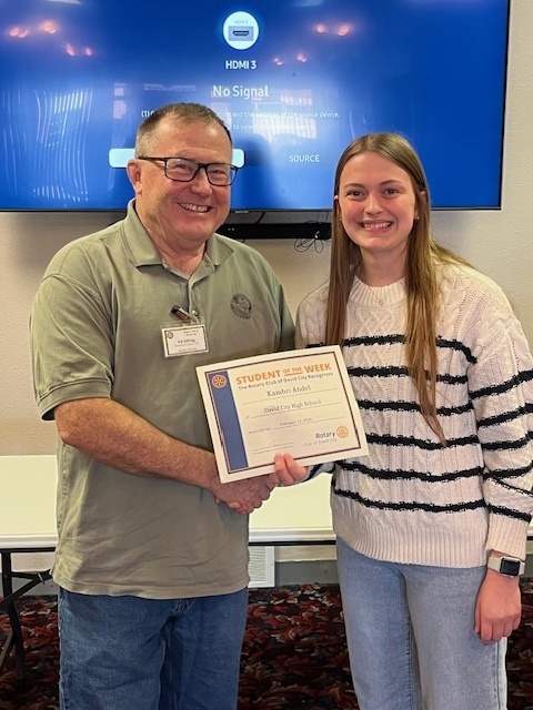 Kambri Rotary Student of the Week