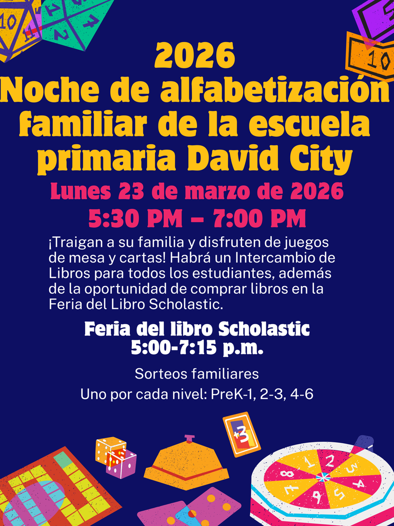 Noche de alfabetización familiar del DCES 2026