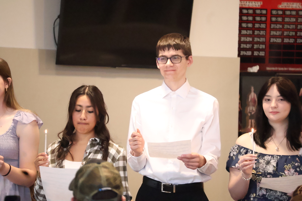 Proud new inductees.