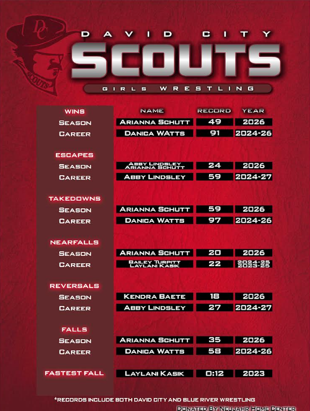 Girls Wrestling Record Board