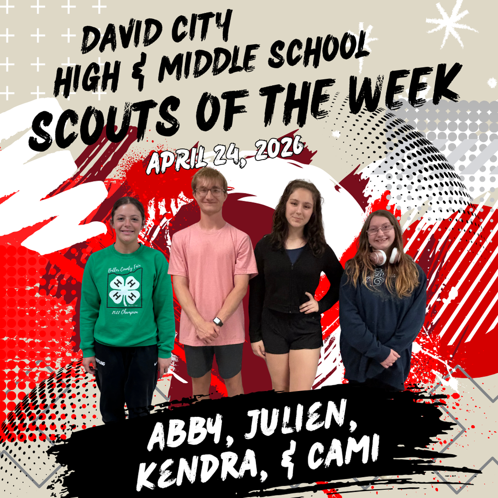 April 24 Scouts of the Week - Abby, Julien, Kendra, & Cami