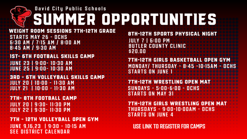 JH and Elementary Summer camps
