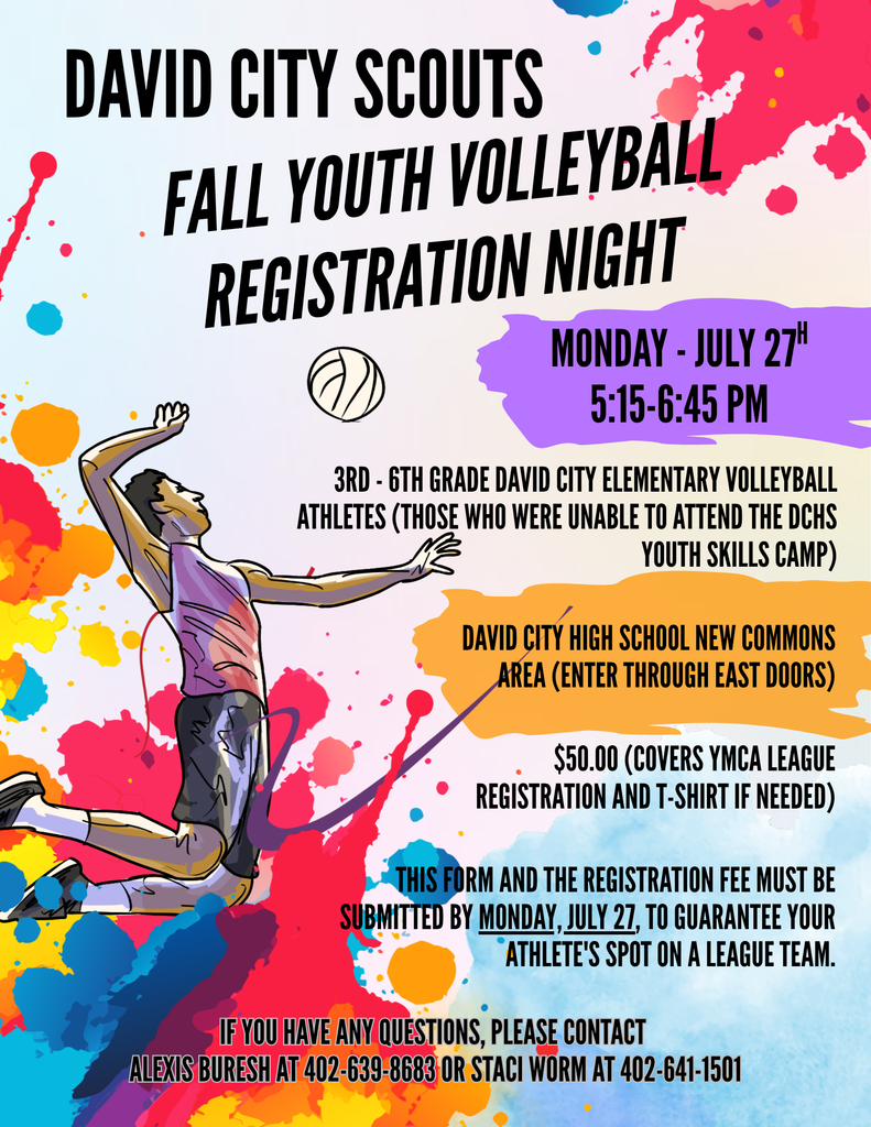 DCE Youth Volleyball Registration