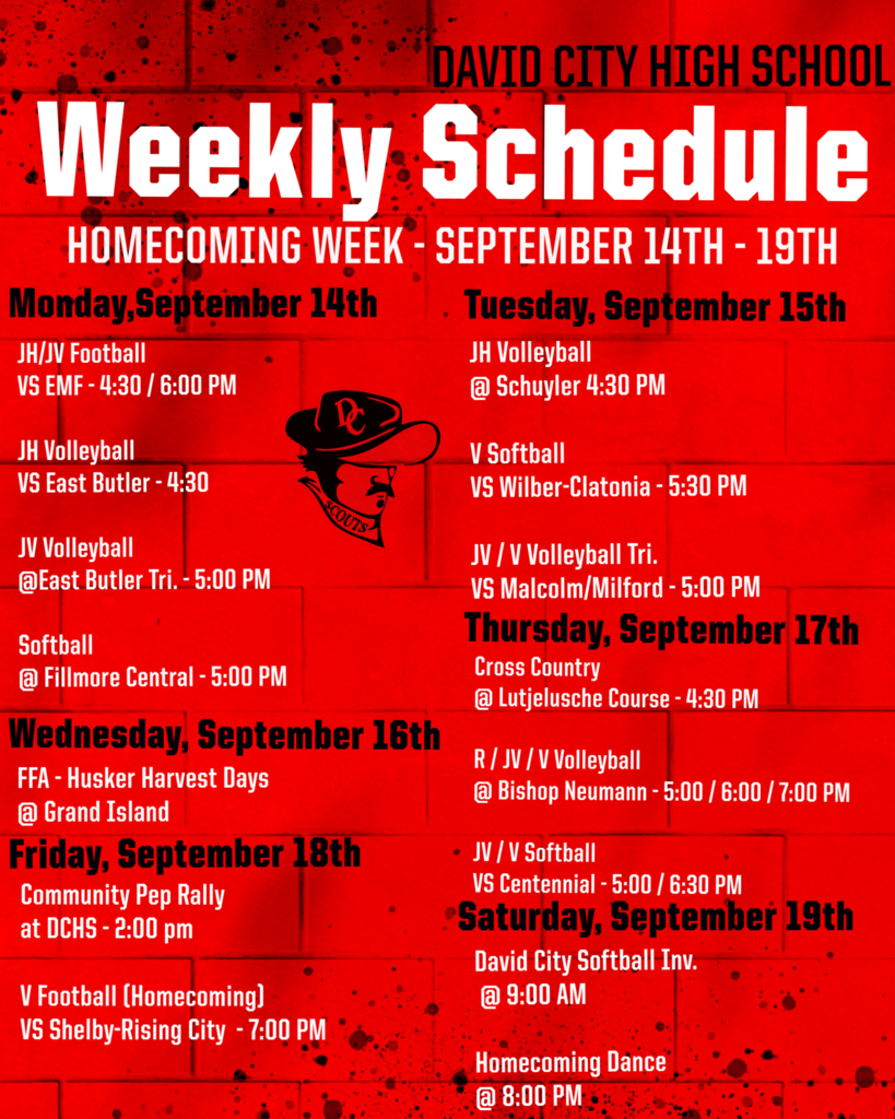Scout Activities for the Week of Sept. 14th, 2026