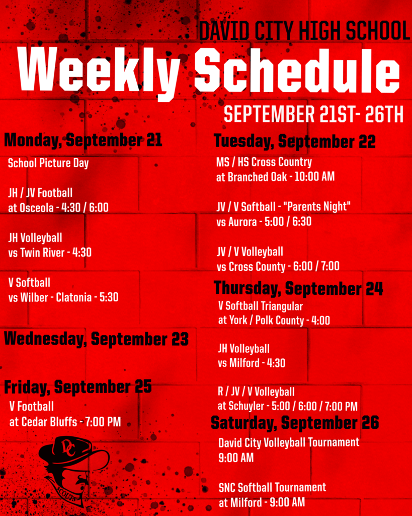 Scout Activities for the Week of September 21,  2026