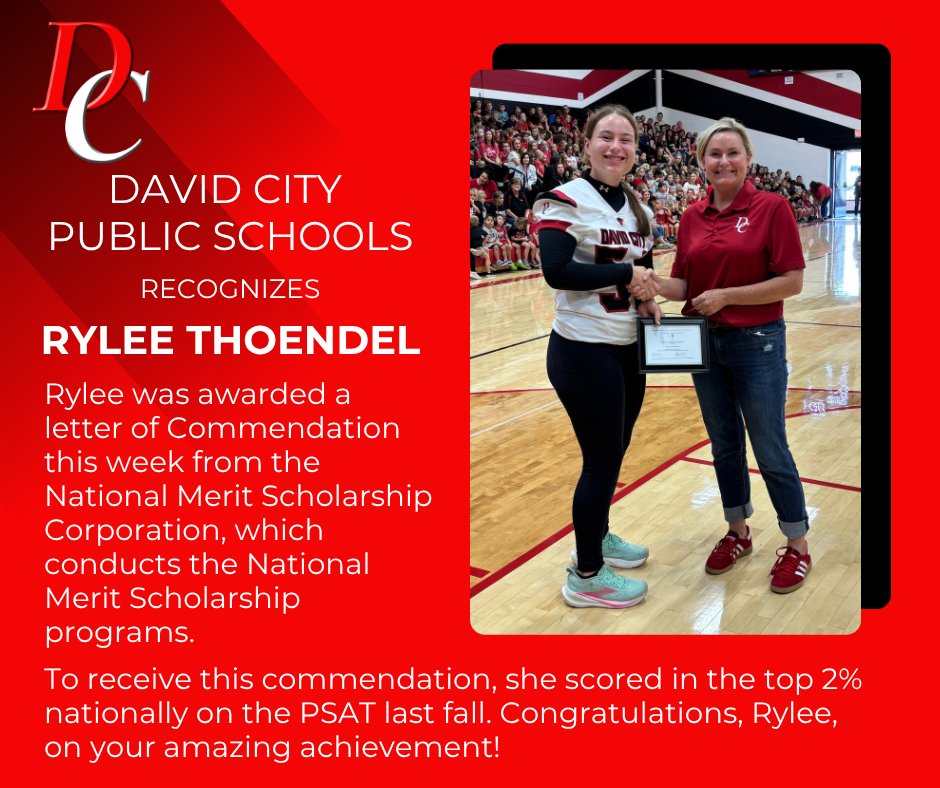 Congratulations, Rylee, on your achievement on the PSAT!