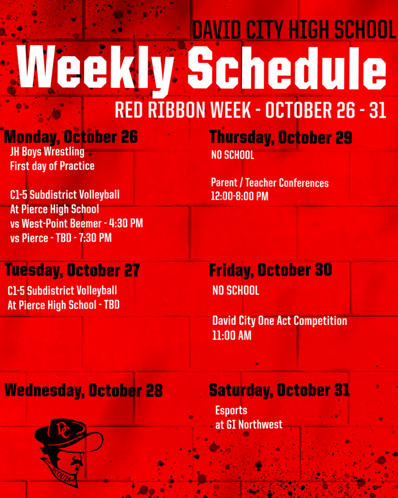 Scout Activities for the Week of October 26, 2026