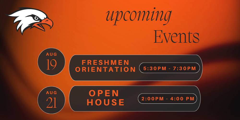 DCHS Open House and Orientation Dates