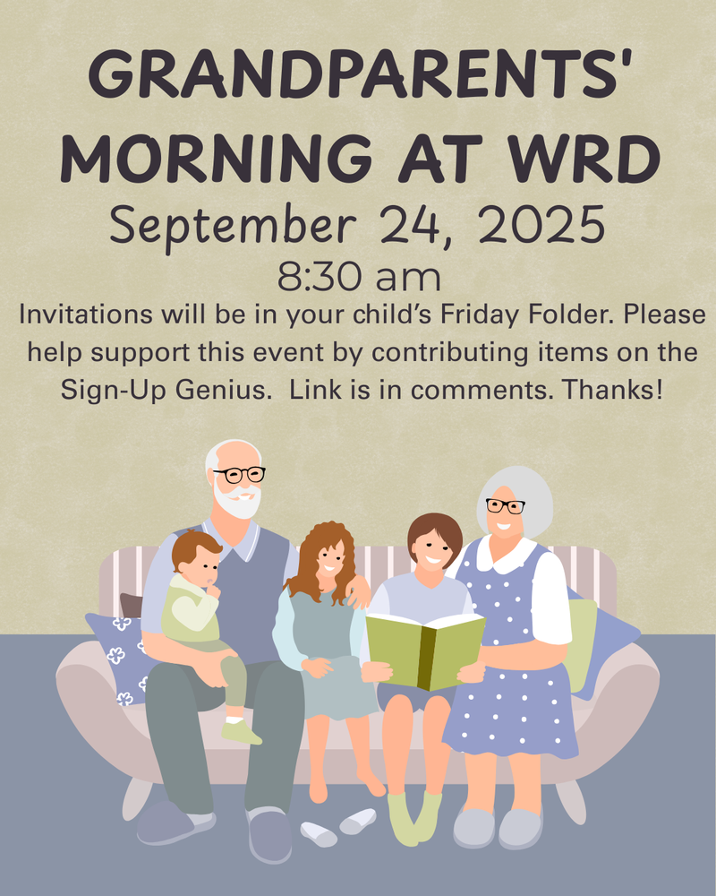 WRD Grandparents Event  September 24, 2025 8:30am