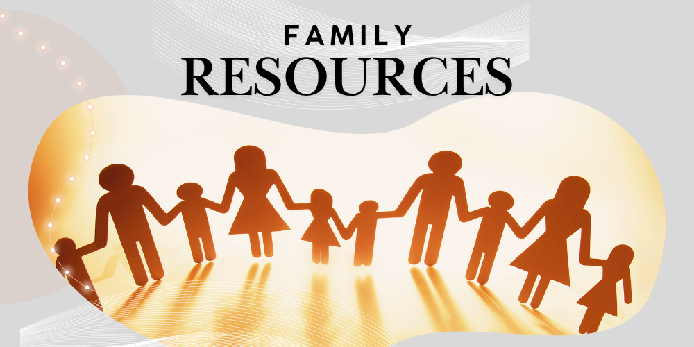 graphic with family resources