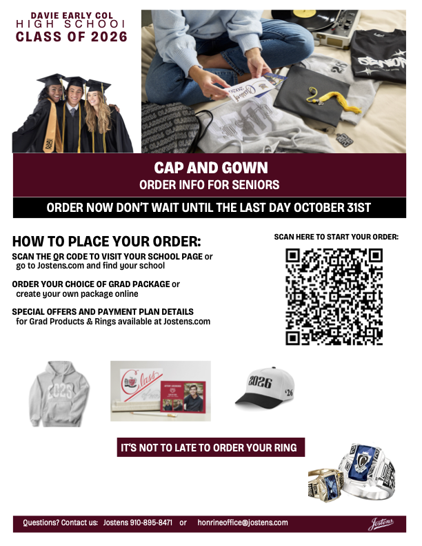 QR code to order cap and gown