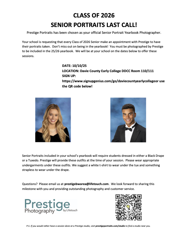 Senior Portrait Flyer