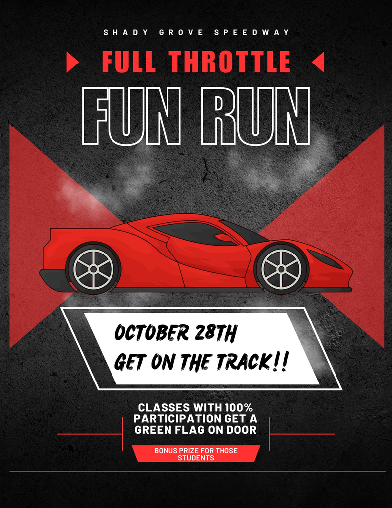 Get on track: Need a 100% class participation for our fundraiser!