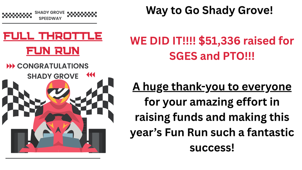 SGES Fundraiser goal exceeded!