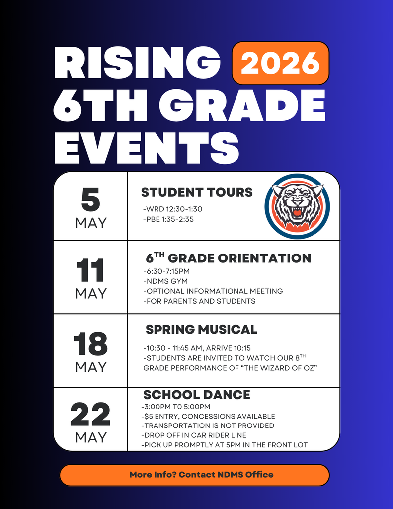 Rising 6th grade events