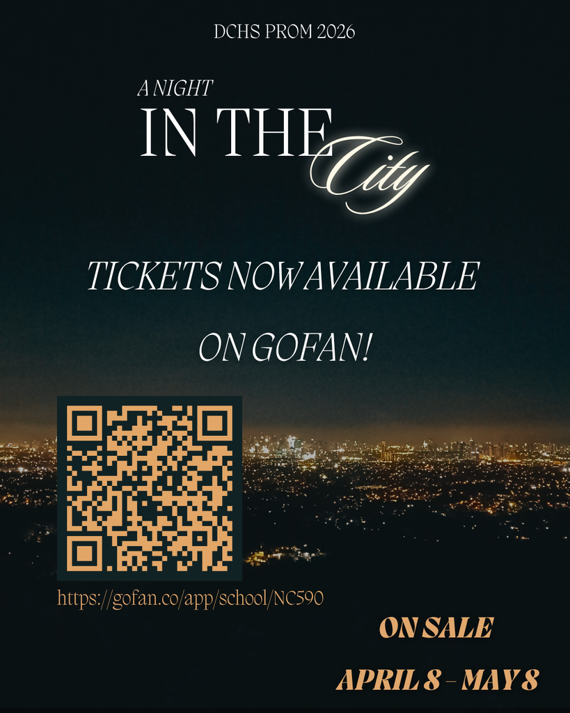 Prom tickets are officially ON SALE! 🎟️✨ Join us for “A Night in the City” on Saturday, May 16 at Kaleideum (7–11 PM). Tickets are online only via GoFan starting today. ✔️ No debt? Use your student ID as your code ✔️ Owe fees? Pay first, then get your access code Don’t forget—guest forms are due by May 1 and must be approved before purchasing. Let’s make it a night to remember, War Eagles 🧡🦅