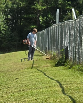 Volunteers Cleaning Up Athletic Facilities