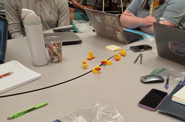 Teachers working on activity