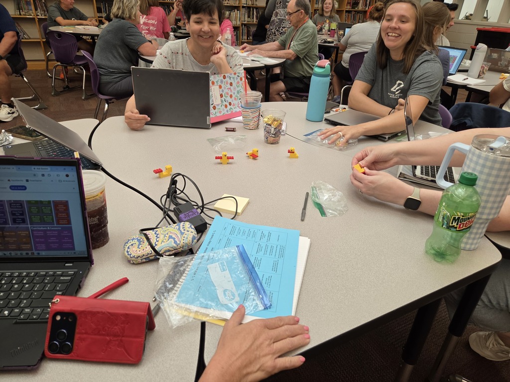 Teachers working on activity