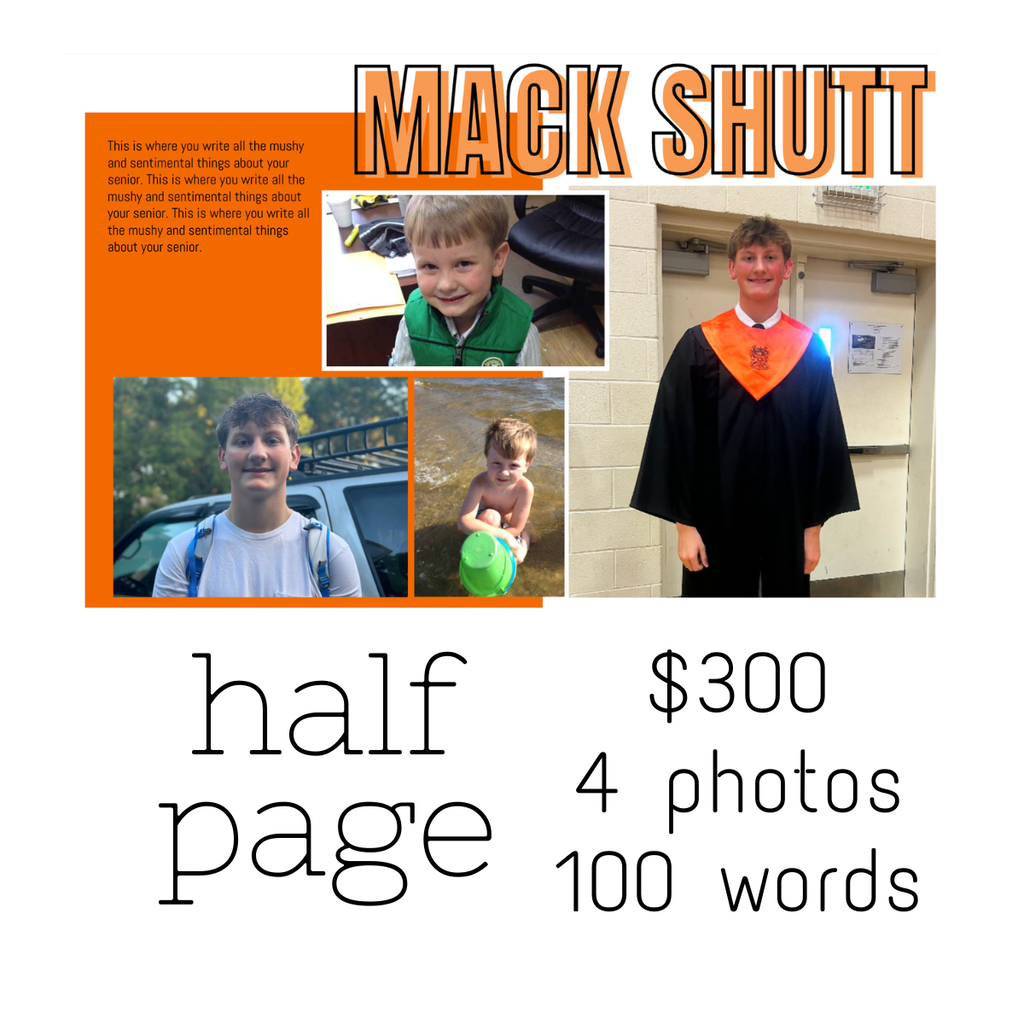 🎓 Senior families! Now is the time to celebrate your senior and their favorite memories! 🧡  Purchase a Senior Ad in the 2026–27 Clarion Yearbook with photos, memories and a special message they’ll cherish for years to come.   📖 Swipe for pricing, sizes and how to purchase!