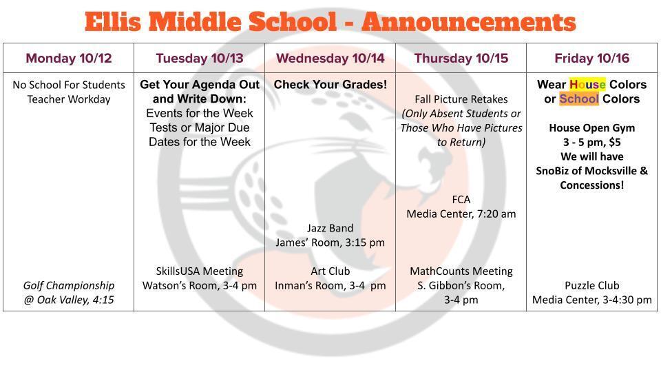This Week at Ellis