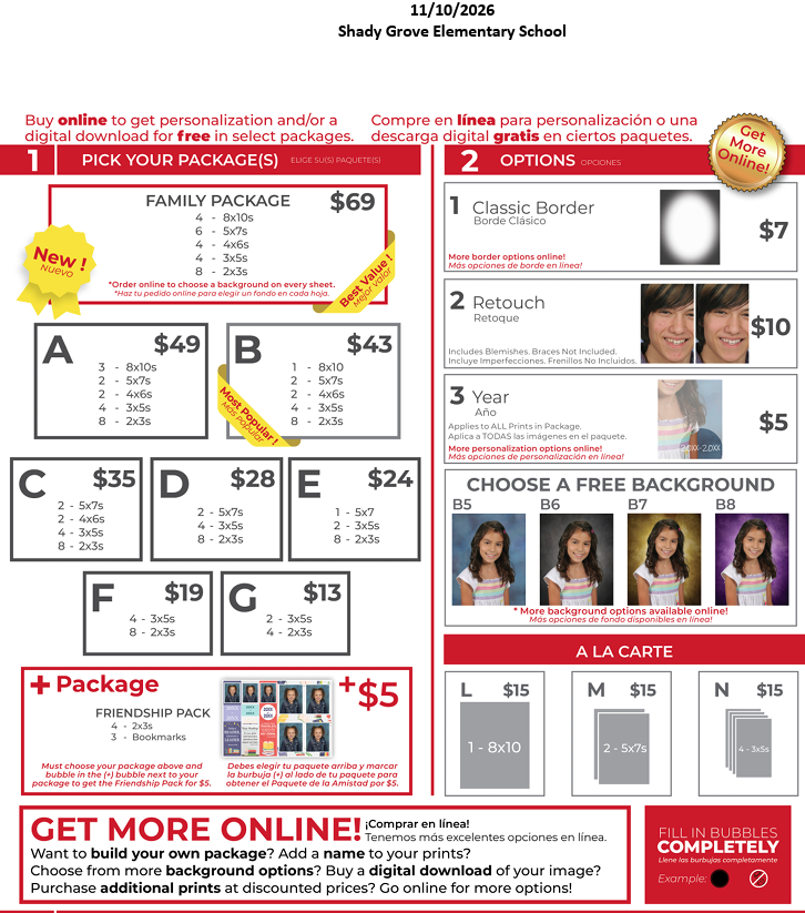Strawbridge Picture Packages